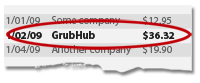 Have a charge from GrubHub?